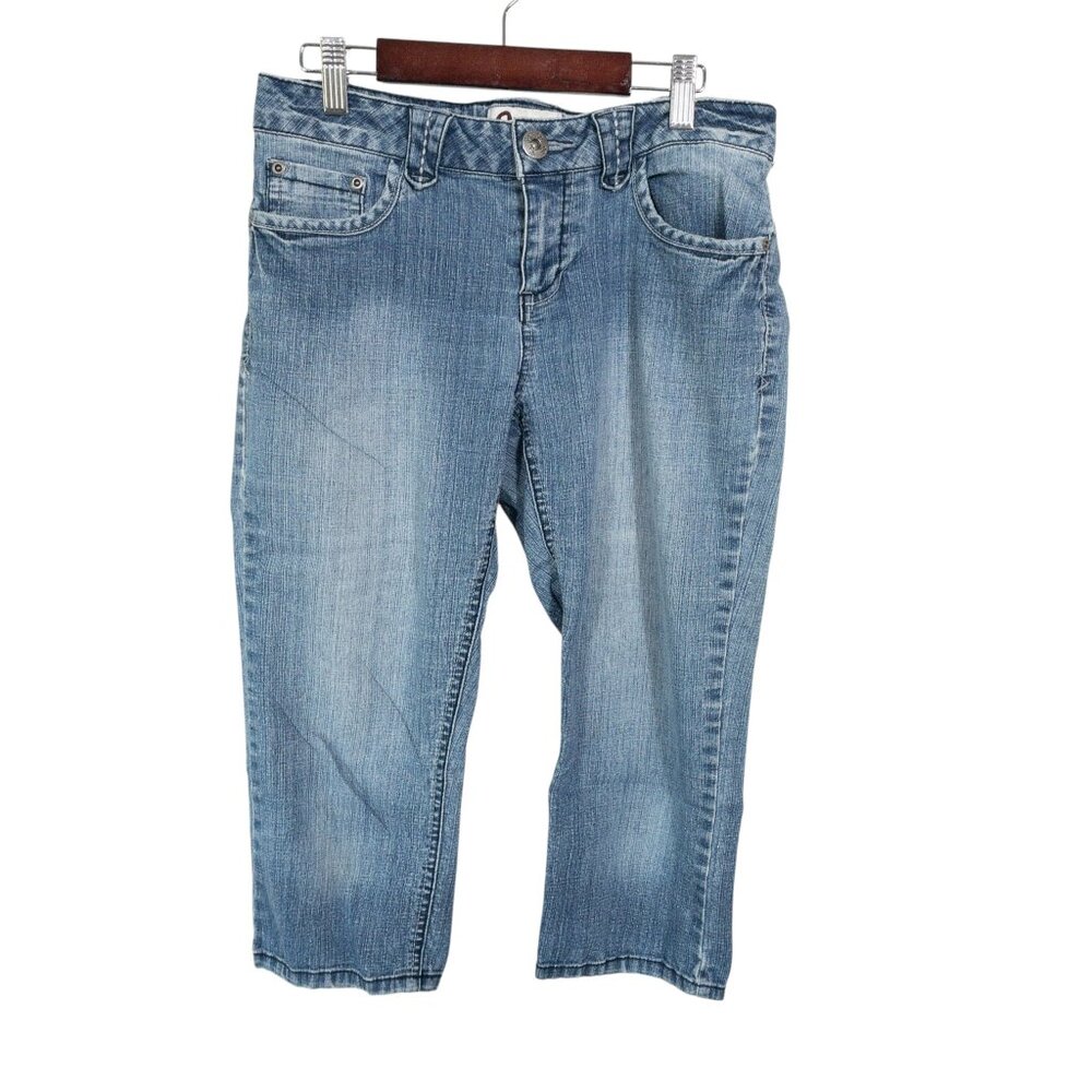 Juniors SO Capri Denim Light Wash SZ 5 Y2K Back to School Vintage Style